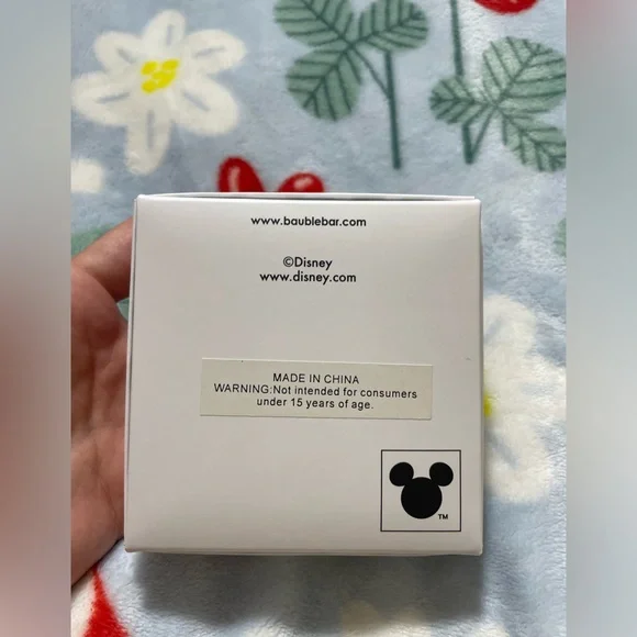 NWT Disney BaubleBar Mickey Mouse Apple Rhinestone Earrings - Picture 3 of 3